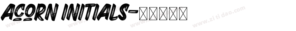 Acorn Initials字体转换